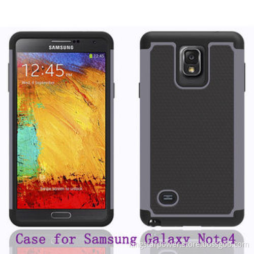 Back Cover Bumper Case for Samsung Galaxy Note4 N910 Note 4, PC + Silicone, Football VeinsNew